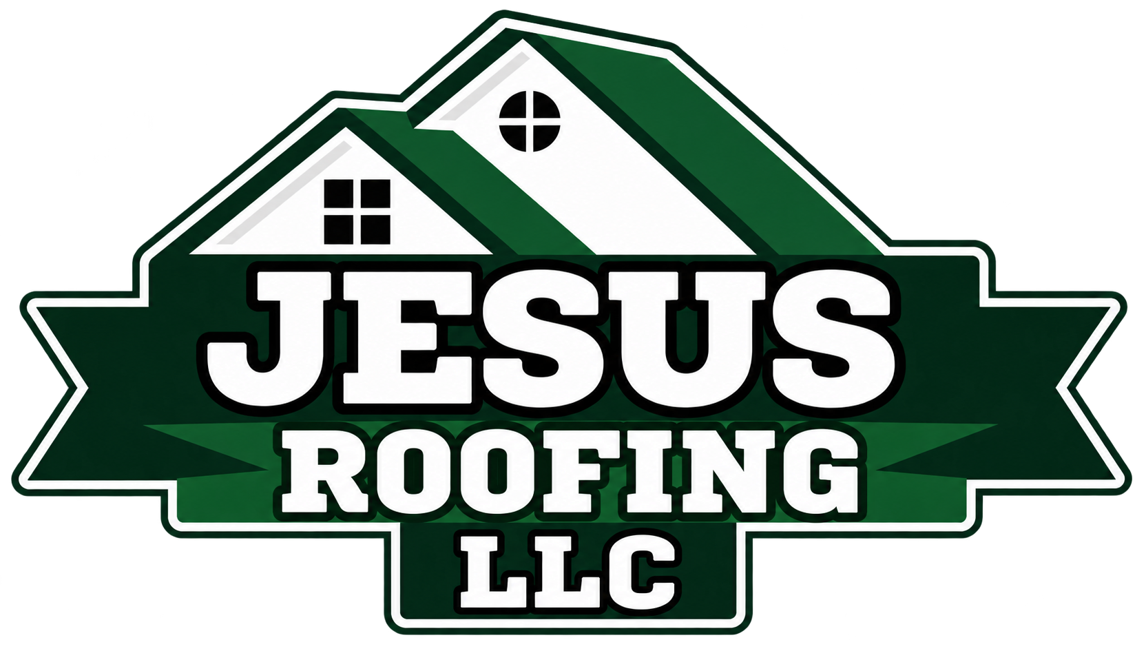 logotipo de techado jesús roofing llc sin fondo