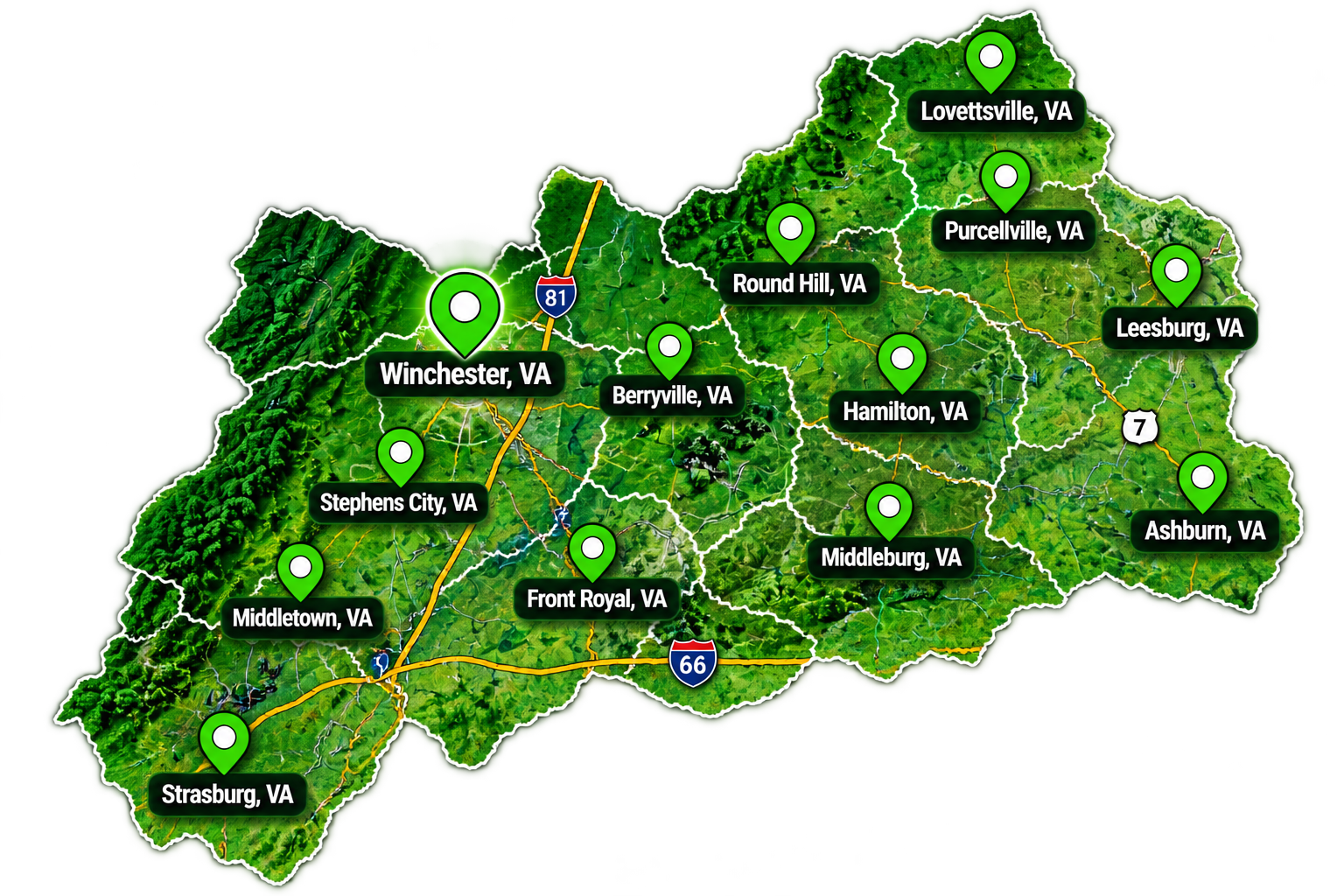 Jesus Roofing LLC Service Areas in Northern Virginia
